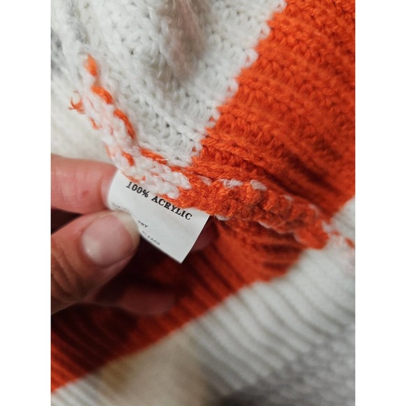 Miss Sparkling Sweater Womens Small Open Front Striped Cardigan Pockets Knitted - Picture 6 of 7